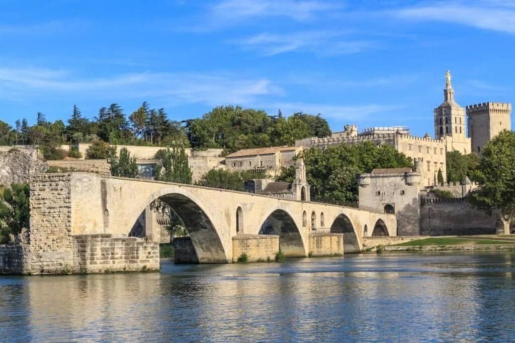 La Cigale - Vieux Village - Charmante Maisonnette Climatisee Avec Jardin Villeneuve-lès-Avignon Eksteriør billede